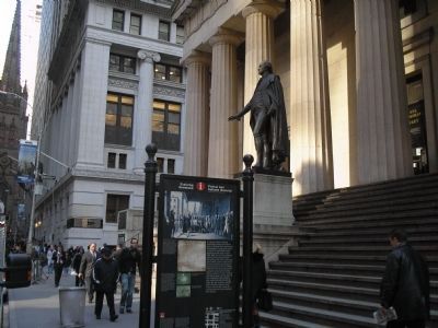 Marker on Wall Street image. Click for full size.