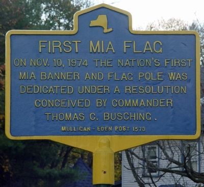 First MIA Flag Marker. Click for full size. First MIA Flag Marker image. Click for full size.