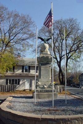 Blooming Grove War Monument Marker, west face image. Click for full size.