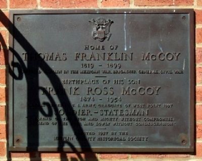 McCoy Home Marker. Click for full size. McCoy Home Marker image. Click for full size.