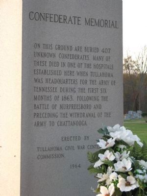 Confederate Cemetery Memorial image. Click for full size.