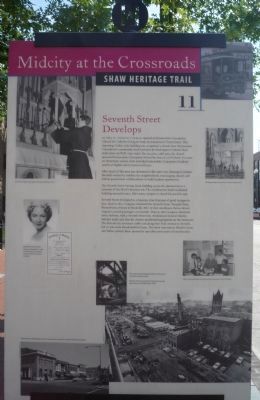 Seventh Street Develops Marker image. Click for full size.