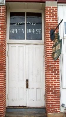 Hayesville Opera House Entrance image. Click for full size.