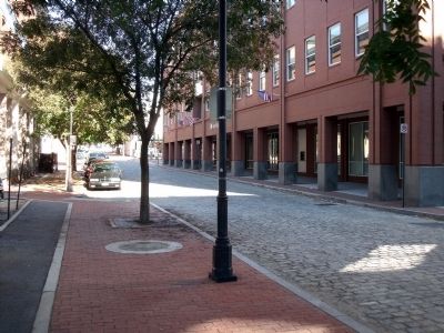 Tobacco District Marker on Virginia Street. Click for full size. Tobacco District Marker on Virginia Street image. Click for full size.