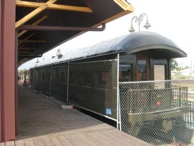 Rail Car on Display image. Click for full size.