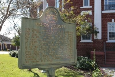Bacon County Marker image. Click for full size.
