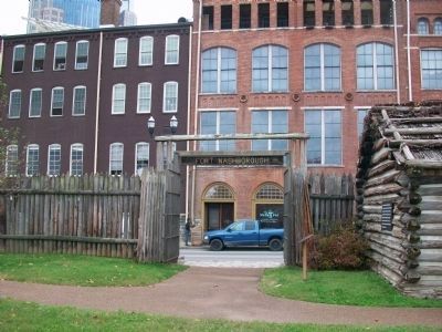 Fort Nashborough entrance image. Click for full size.