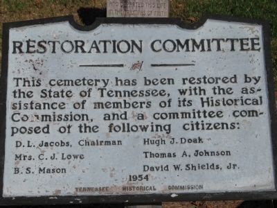 Restoration Committee Marker image. Click for full size.