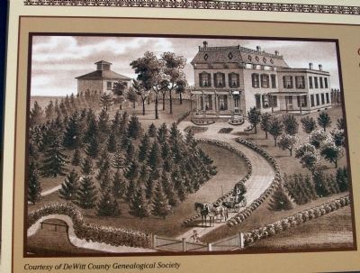 Close-up Photo - - Clifton H. Moore - 1858 Brick Home. Click for full size. Close-up Photo - - Clifton H. Moore - 1858 Brick Home image. Click for full size.