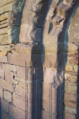 Kilmalkedar Church Romanesque Entrance Detailing image. Click for full size.