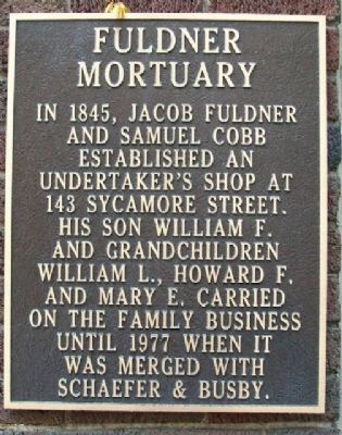 Fuldner Mortuary Marker. Click for full size. Fuldner Mortuary Marker image. Click for full size.