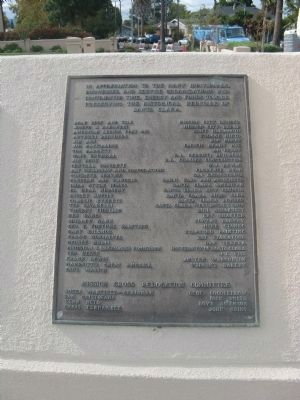 Mission Cross Relocation Committee Dedication Plaque. Click for full size. Mission Cross Relocation Committee Dedication Plaque image. Click for full size.
