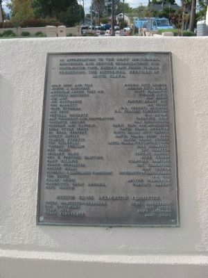Mission Cross Relocation Committee Dedication Plaque image. Click for full size.