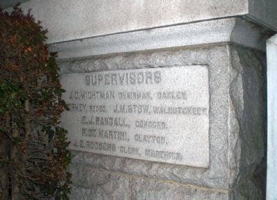 Contra Costa County Courthouse Cornerstone. Click for full size. Contra Costa County Courthouse Cornerstone image. Click for full size.