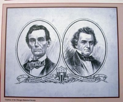 Close-up Photo - 'Lincoln & Douglas' Illustration image. Click for full size.