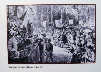 Close-up Photo - Illustration - ' A Political Rally ' image. Click for full size.
