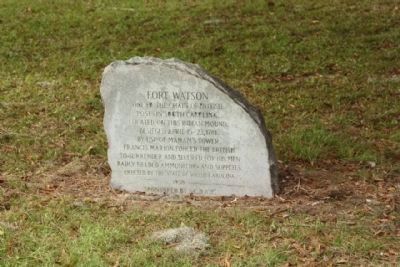 Fort Watson Stone Marker image. Click for full size.