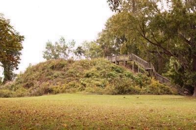 Fort Watson was built atop this Indian Burial Mound image. Click for full size.