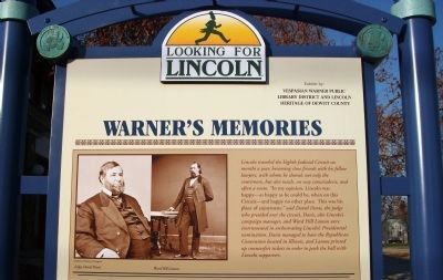 Top Section - - Warner's Memories / Marker. Click for full size. Top Section - - Warner's Memories / Marker image. Click for full size.