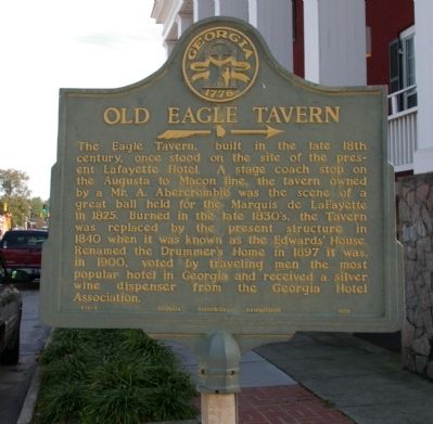 Old Eagle Tavern Marker. Click for full size. Old Eagle Tavern Marker image. Click for full size.