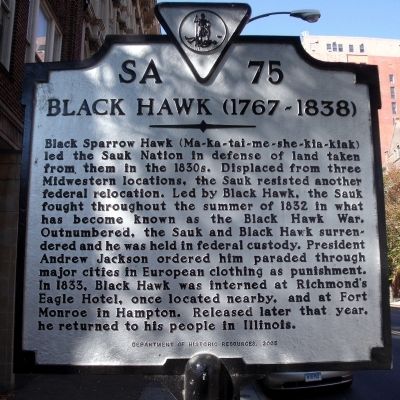 Black Hawk (1767 - 1838) Marker. Click for full size. Black Hawk (1767 - 1838) Marker image. Click for full size.