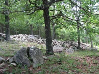 Ancient Stone Wall, Fort Mountain State Park image. Click for full size.