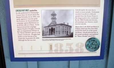 Bottom Section - - Champaign County's Lincoln Marker. Click for full size. Bottom Section - - Champaign County's Lincoln Marker image. Click for full size.