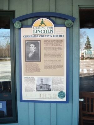 Full View - - Champaign County's Lincoln Marker image. Click for full size.