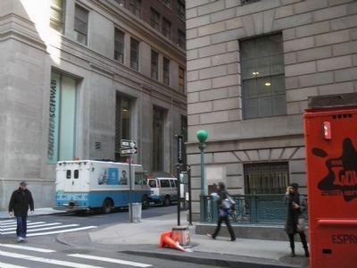 East Side of Wall Street Marker image. Click for full size.