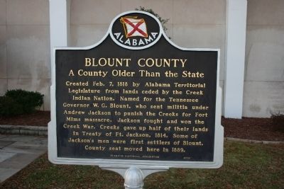 Blount County Marker. Click for full size. Blount County Marker image. Click for full size.