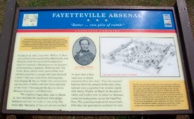 Fayetteville Arsenal Marker image. Click for full size.