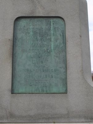Westfield Civil War Monument. Click for full size. Westfield Civil War Monument image. Click for full size.