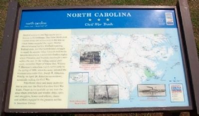 North Carolina Civil War Trails Marker. Click for full size. North Carolina Civil War Trails Marker image. Click for full size.