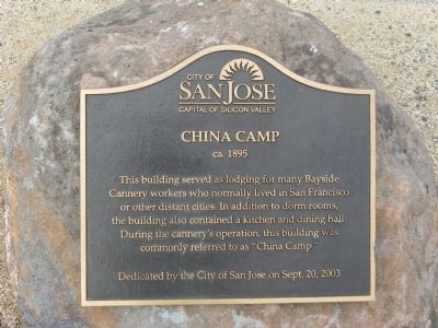 China Camp Marker. Click for full size. China Camp Marker image. Click for full size.