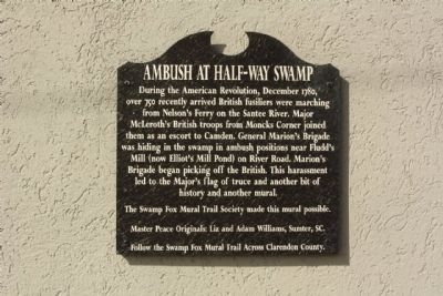 Ambush at Half-Way Swamp Marker. Click for full size. Ambush at Half-Way Swamp Marker image. Click for full size.