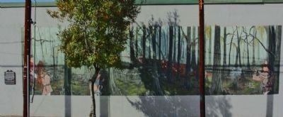Ambush at Half-Way Swamp Mural. Click for full size. Ambush at Half-Way Swamp Mural image. Click for full size.