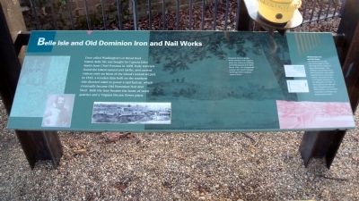 Belle Isle and Old Dominion Iron and Nail Works Marker image. Click for full size.