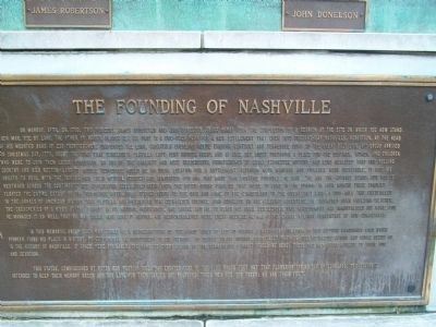 Founding of Nashville Marker image. Click for full size.