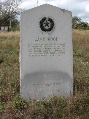 Site of Camp Wood Marker image. Click for full size.