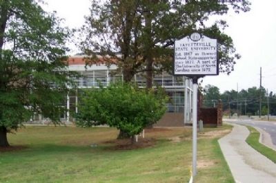 Fayetteville State University Marker. Click for full size. Fayetteville State University Marker image. Click for full size.