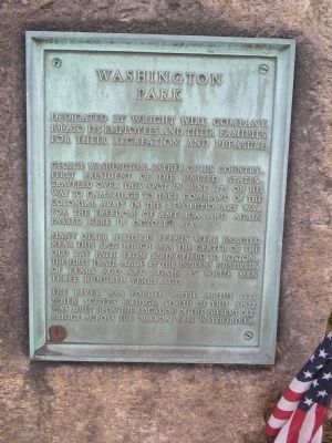 Washington Park Marker image. Click for full size.
