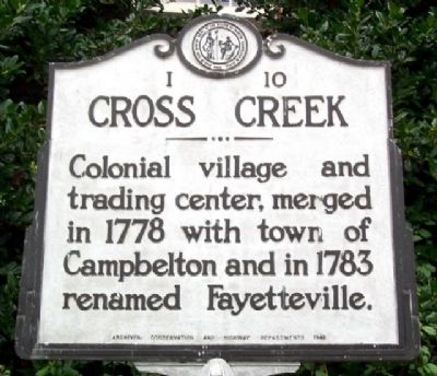 Cross Creek Marker image. Click for full size.