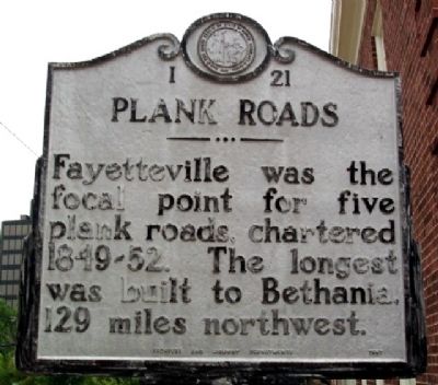 Plank Roads Marker. Click for full size. Plank Roads Marker image. Click for full size.