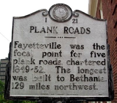 Plank Roads Marker image. Click for full size.