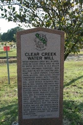 Clear Creek Water Mill Marker image. Click for full size.