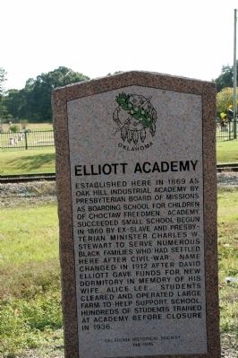 Elliott Academy Marker. Click for full size. Elliott Academy Marker image. Click for full size.