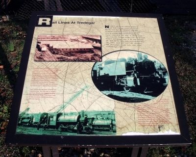 Rail Lines at Tredegar Marker. Click for full size. Rail Lines at Tredegar Marker image. Click for full size.