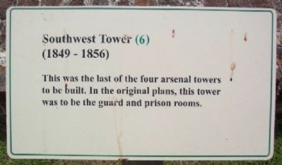 Southwest Tower (1849 - 1856) Marker image. Click for full size.