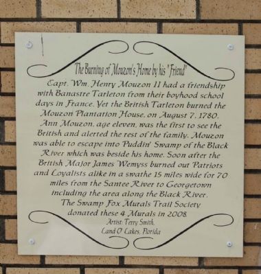The Burning of Mouzon's Home by his "Friend" Marker image. Click for full size.
