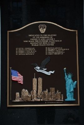 9-11 Firemen Memorial Plaque image. Click for full size.